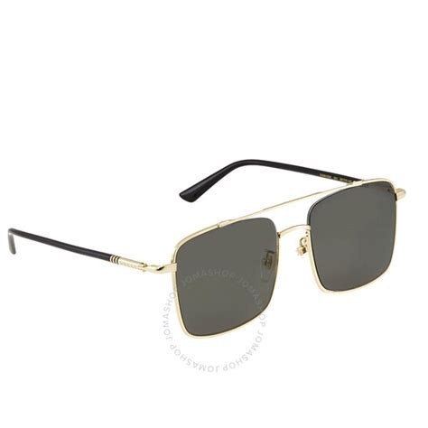 Gucci Green Square Sunglasses GG0610SK 001 56 